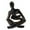 Black, variant on Figurine Human Figurine Figures Thinker Statue for Desktop Shelf Living Room 8cmx6cmx12cm