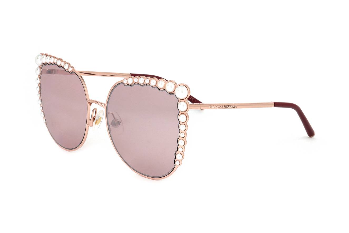 Carolina Herrera Violet Butterfly Ladies Sunglasses CH 0052 