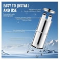 thumbnail image 6 of Stainless Steel Water Filter, 2.25G Gravity Water Filter System, 304 Stainless Steel Countertop Filter, Reduces Lead & Chlorine, 2 Ceramic Filters, Spigot, 6 of 7