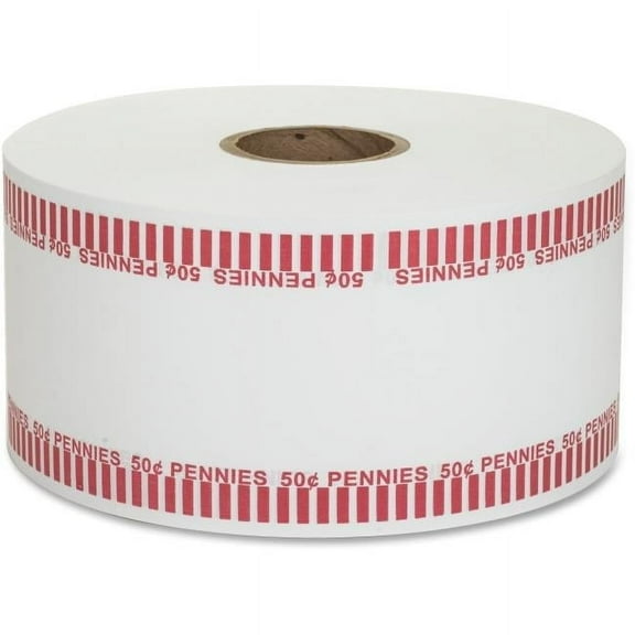 1000 ft. Automatic Coin Wrapper Roll kraft Penny - Red & White