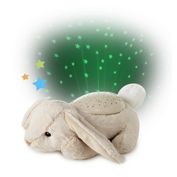 Cloud b Twilight Buddies Timer Operated Bunny LED Night Light, 3 Colors: Green, Blue, Amber, with Automatic Color Rotation Option