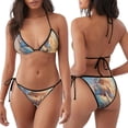 thumbnail image 3 of Fotbe Sailing Ship Ocean Sunset Traje de Baño para Mujer de Dos Piezas – Bikini Sexy de Tirantes Tipo Halter con Diseño Triangular, 3 of 6