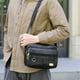 thumbnail image 5 of Xihbxyly Mochila de Pecho para Hombre, Diseño de Piel Sintética, Correas de Hombro Ajustables, Múltiples Compartimentos, Versátil, Ideal para Llevarla Como Bandolera o Mochila, para Viajes Al Aire Li, 5 of 6