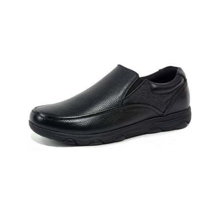 Slip Resistant Work Shoe - Alpine Swiss Arbete Mens Work Shoes Slip Resistant Real Leather Slip-On Loafers