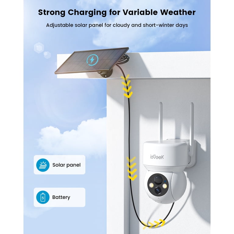 ieGeek Solar Wireless Security Camera 2K (2-Pack) photo 5