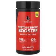Six Star Testosterone Booster Enhances Training Performance, 60ct, 4 Pack