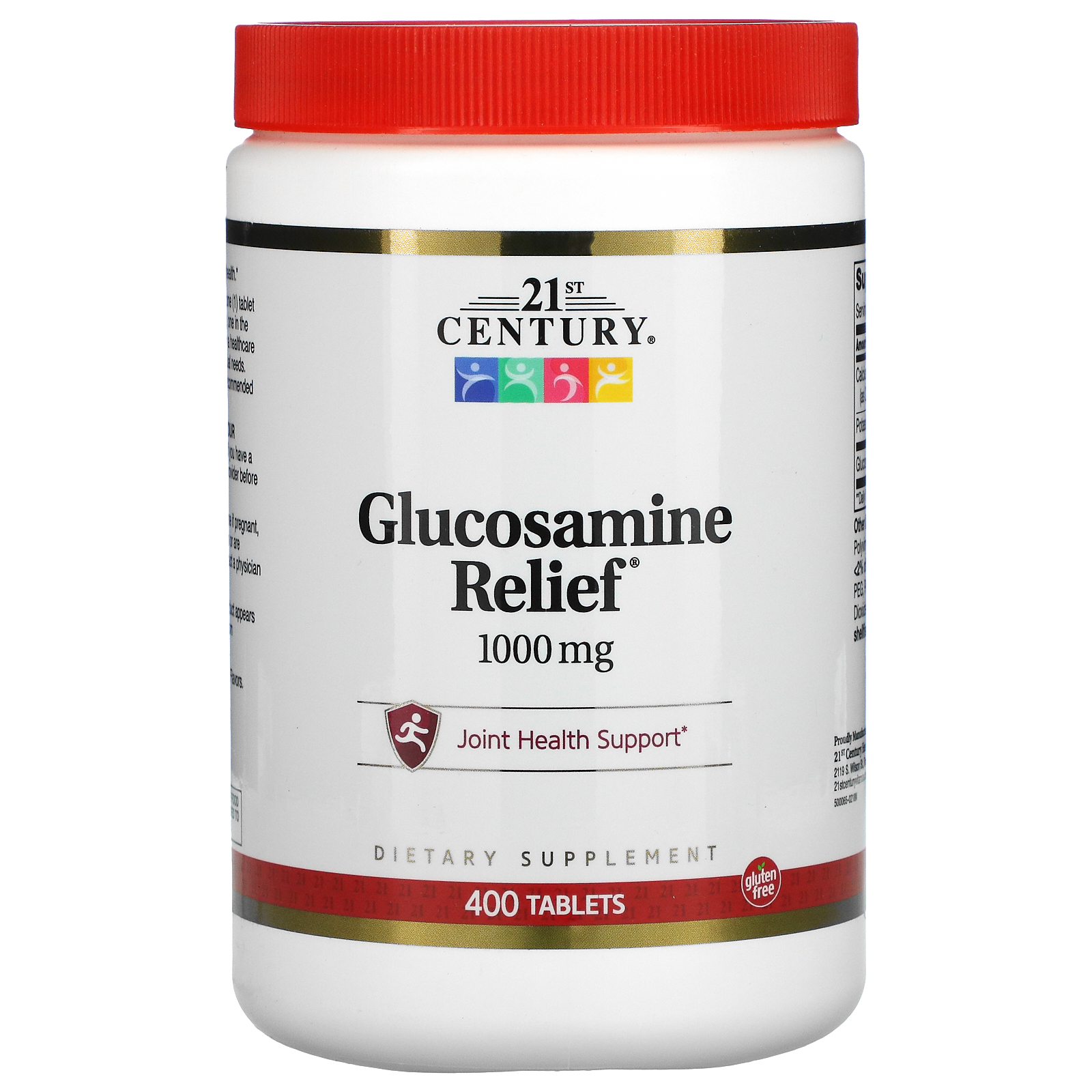 21st Century Glucosamine Relief, 1,000 mg, 400 Tablets