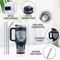 thumbnail image 3 of Vaso de béisbol Uibunoo de acero inoxidable con pajita, 1,2 L, 3 of 7