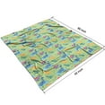 thumbnail image 3 of Green Dinosaurs Ponds Pattern Blanket,Comfortable Soft Flannel Throw Blanket,All Season,Warm Lightweight Blankets for Sofa Bed Couch Living Room Chair,50"x60", 3 of 4