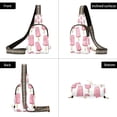 thumbnail image 7 of FORMRS Womens Crossbody Sling Bag Travel Daypack Shoulder Chest Backpack, Pink Ice Cream, 7 of 7
