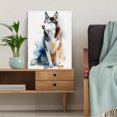 thumbnail image 5 of Siberian Husky Watercolor Canvas Wall Art Home Decor Pet Gift for Living Room Bedroom Office Living Room, 5 of 8