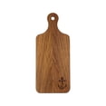 thumbnail image 2 of Teak Small Charcuterie Board - Anchor - 7" W x 16-1/2" L x 1/2" Thick, 2 of 5