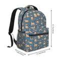 thumbnail image 2 of Easygdp French Bulldog Yoga Mochila Ergonómica Versátil para Laptop - Múltiples Bolsillos, Correas Ajustables, Unisex para Escuela, Viajes y Actividades al Aire Libre-One Size, 2 of 5