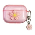 thumbnail image 5 of Glitter Cherry Blossom Pendant for Apple AirPods Pro 1/2/3 Generation Wireless Bluetooth Headset Cover Transparent Glitter (Pink,For Airpods 3 ), 5 of 5