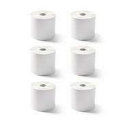 Zebra 4 x 1 in Direct Thermal Paper Labels Z-Perform 2000D Permanent Adhesive Shipping Labels - 1 in Core - 6 Rolls