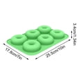 thumbnail image 2 of Silicone Donut Mold with Non-Stick -Grade Material, 6-Cavity, Green, for Home Baking, 2 of 3