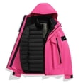 thumbnail image 2 of Mens Ski Jacket 2 in 1 Waterproof Snow Coat Winter Thick Warm Snowboarding Mountain Windbreaker Outwear, 2 of 3