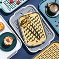 thumbnail image 2 of Shoreew Multi-Purpose Drainage Tray Double-Layer Plastic Drying Rack Rinseable Garbage Tray for Kitchen Living Room Pet Use Cat Litter Box, 2 of 7