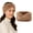 Khaki, variant on Women Faux Fur Headband Furry Ear Muffs Winter Head Warmer, Khaki Spa Facial Headband for Washing Face