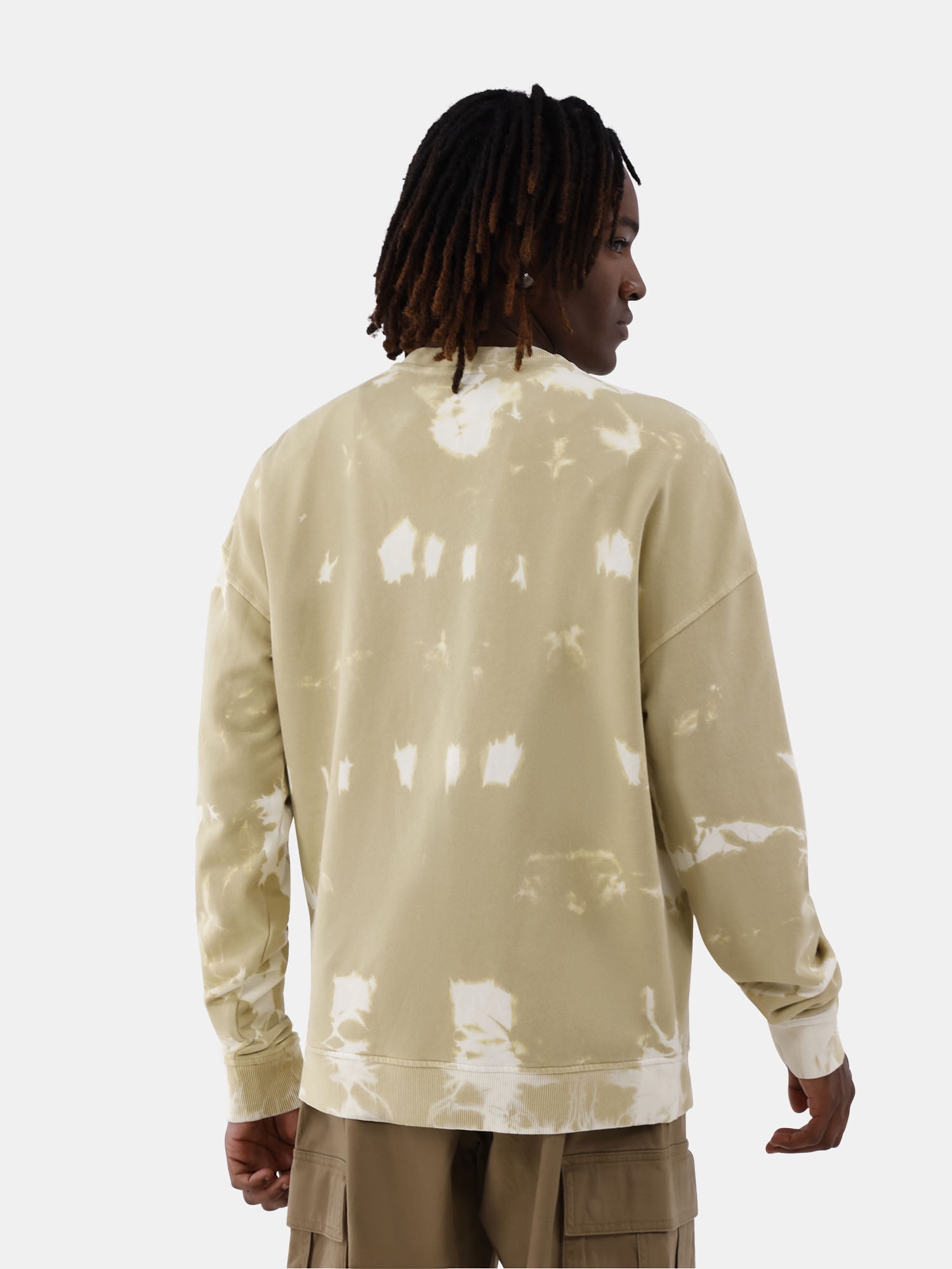 No Boundaries All Gender Fleece Crewneck Sweatshirt with Long Sleeves, Men's and Big Men’s
