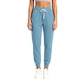 thumbnail image 4 of Womens Workout Sweatpants Drawstring Elastic Waist Jogger Pants with Pockets Gym Casual Light Blue S, 4 of 9