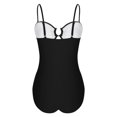 thumbnail image 4 of Tsesme Women’s One Piece Swimsuit Spaghetti Strap Bathing Suit Cut out Ring Linked Cutout Swim Suit, 4 of 6