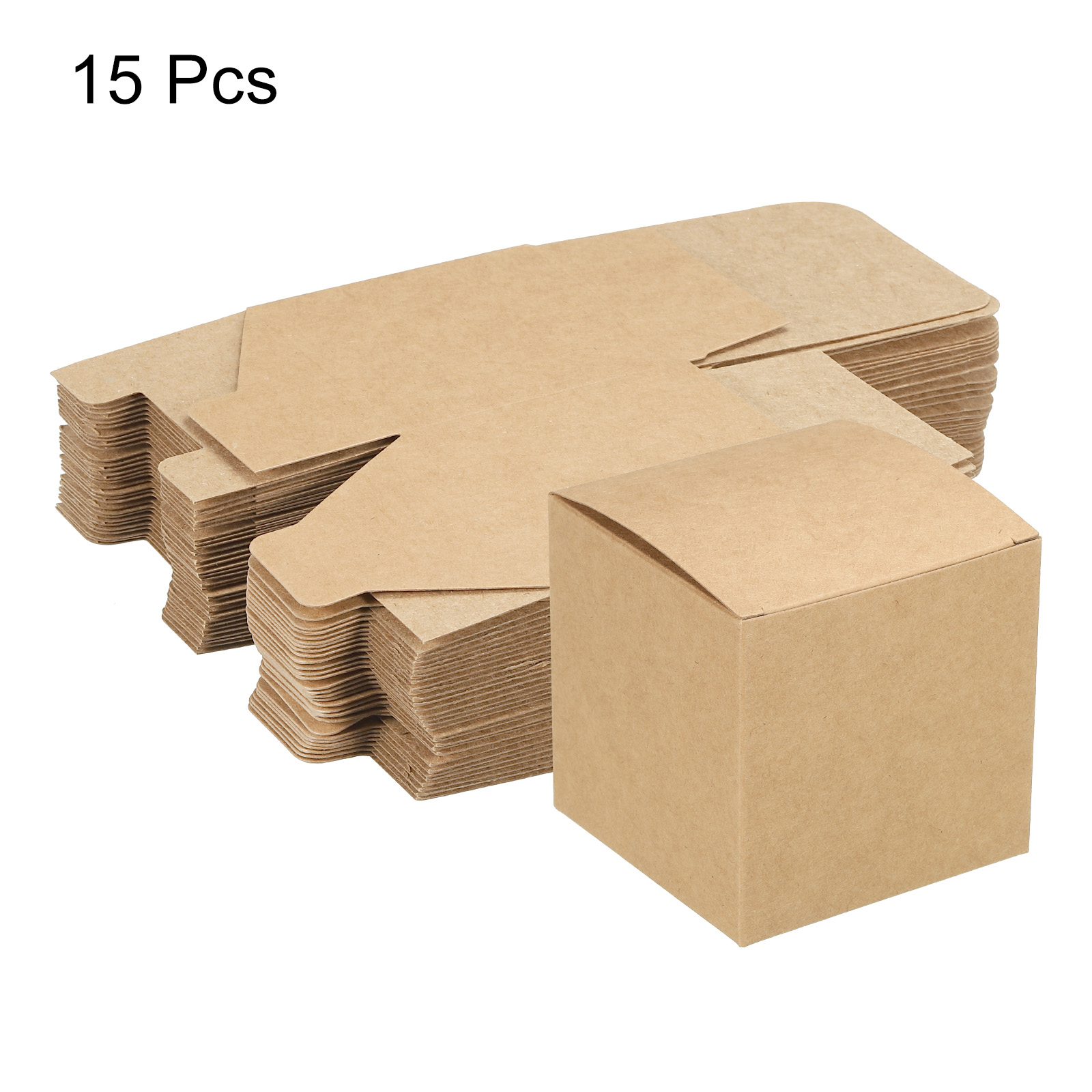 Unique Bargain Paper Recycled Gift Corrugated Paper Box Brown 3.1"x 3.1"x 3.1"