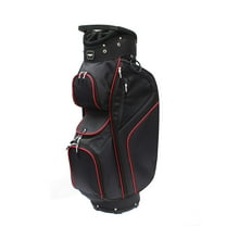 Majek Men's Black Red Golf Bag 9 inch 14-way Friendly Separator Top