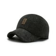 thumbnail image 1 of Qarigey Gorra de béisbol cálida de otoño para hombre, gorra de moda de algodón con hebilla ajustable, gorras deportivas cálidas para el ocio Sombreros Negro Qarigey AP013114-02, 1 of 6