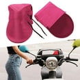 thumbnail image 4 of koolsoo 2 Pieces Summer Motorcycle Handlebar Muffs Breathable Bike Handlebar Mittens Rose Red, 4 of 7