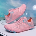 thumbnail image 3 of Modisza Barefoot Shoes for Women Men Summer Water Footwear Wide Toe Box Non Slip Athletic Running Sneaker Gym Workout Shoe Pink Size 8, 3 of 4