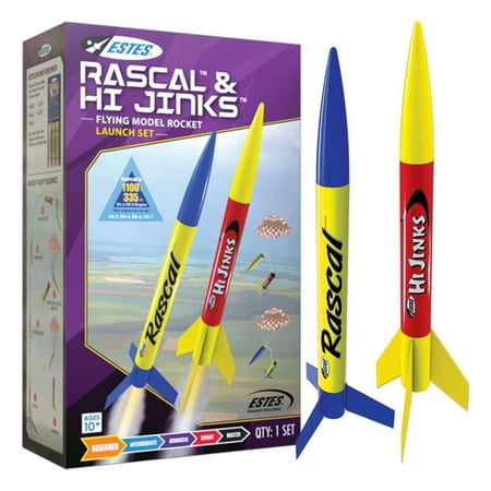 Estes Rascal & HiJinks Flying Model Rocket Launch Set