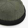 thumbnail image 5 of Mujer Hombre Moda Skullcap Retro Reloj Sombrero Brimless Docker Hat Visor-Less verde Hugo sombrero docker de moda, 5 of 5