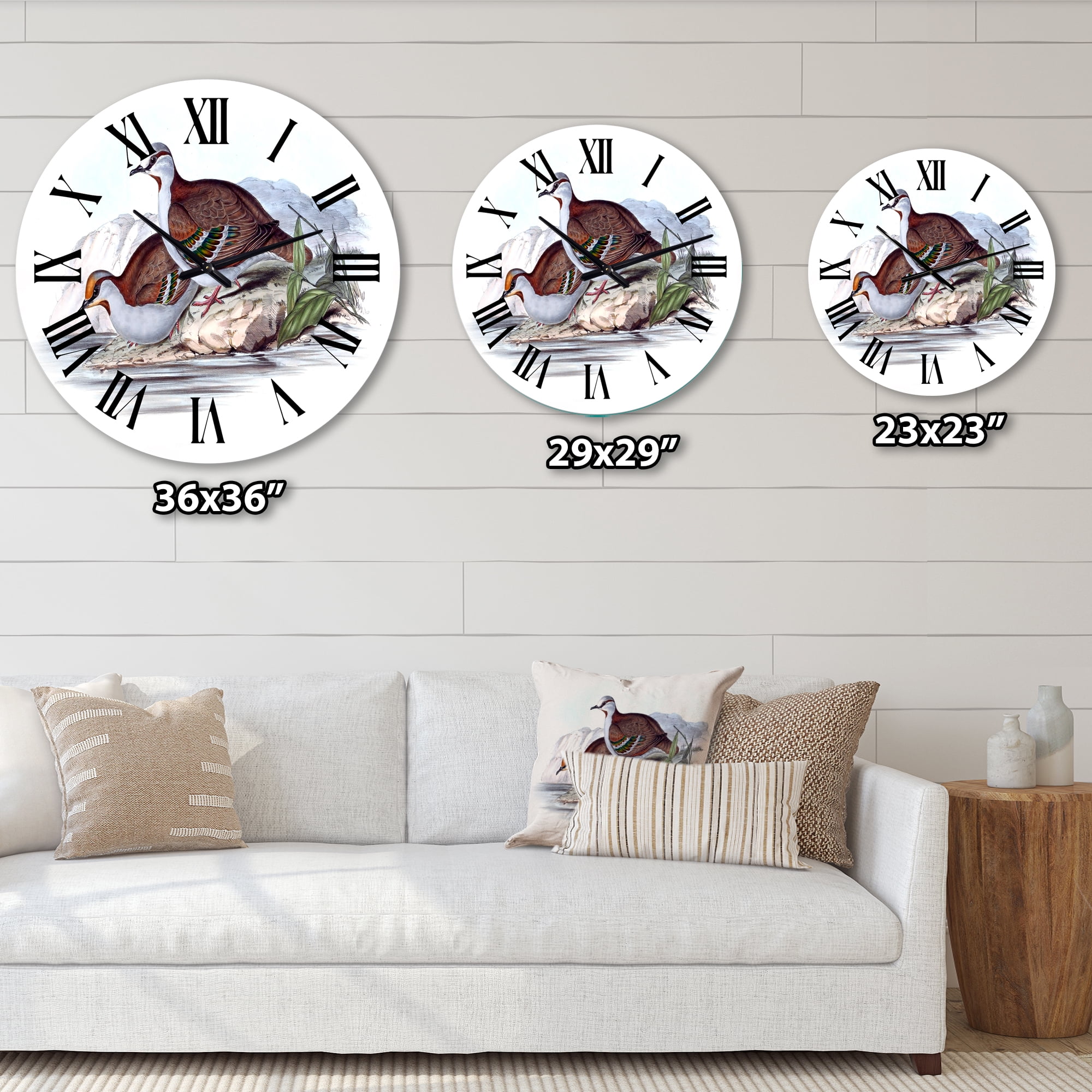 Designart 1 in Quartz Traditional Wall Clock