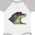 thumbnail image 4 of Inktastic Sunny Gator in Pink Sunglasses Boys or Girls Baby Bodysuit, 4 of 5