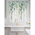 thumbnail image 3 of Sage Green Eucalyptus Leaves Living Room Curtains 72 Inches length, Spring Rustic Botanical Window Treatment Curtain Drapes, Light Filtering Drapes for Bedroom Laundry Room, 52"x72", 2 Panels, 3 of 7