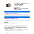 thumbnail image 2 of A/C Compressor - Compatible with 2000 - 2001 Nissan Maxima, 2 of 2