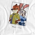 thumbnail image 2 of Zootropolis - Camiseta 100th Anniversary Edition de Judy Hopps y Nick Wilde para Niños/Niñas (Blanco), 2 of 2