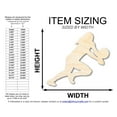 thumbnail image 2 of Unfinished Wood Volleyball Receive Shape 46" / 3/4", 2 of 3