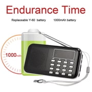 Dodocool Y-896 Mini Digital Portable 3W Stereo Speaker MP3 Audio Player High Fidelity Sound Quality w/ 2 Inch Display Screen Support USB Drive TF Card AUX-IN Earphone-out