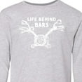 thumbnail image 4 of Inktastic Life Behind Bars Motorcycle Long Sleeve Youth T-Shirt, 4 of 5