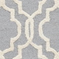 thumbnail image 2 of Safavieh Cambridge 8' X 10' Hand Tufted Wool Rug in Silver and Ivory, 2 of 3