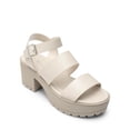 thumbnail image 2 of Sandalia DREAM PAIRS SDHS2429W Beige Tacones Anchos 7.5 cm, 2 of 6