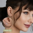 thumbnail image 4 of Gilded 1/3 CTW Lab-Grown Diamond Stud Earrings for Women & Men, Round Cut 925 Sterling Silver, Hypoallergenic Jewelry - SI1 Clarity F Color, 4 of 7