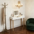 thumbnail image 2 of Facilehome Vanity Desk with LED Lights,Makeup Table with Flip Top Mirror,Writing Desk for Bedroom,Perfect New Year Gift,White, 2 of 14
