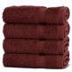 thumbnail image 1 of Ropa de cama turca Chakir | Toallas turcas premium 100 % algodón, calidad de hotel y spa | Suaves y absorbentes (4 toallitas, color arándano), 1 of 1