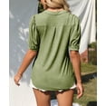 thumbnail image 4 of Sherrylily Women V Neck T Shirts Casual Puff Sleeve Loose Summer Tops, 4 of 4