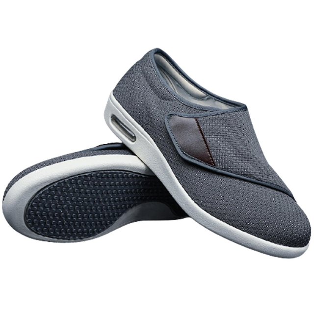 Wide Adjusting Soft Comfortable Shoes Orthopedic Walking Shoes For The Old Breathable Hook-and-loop