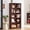 Walnut, variant on Buildhom 43" Tall Farmhouse Bookshelf, 3-Tier Solid Wood Bookcase with Adjustable Shelves for Living Room & Office, Grey