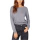 thumbnail image 2 of Camiseta básica Planet Gold con cordones para mujer gris grande, 2 of 2